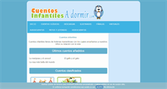 Desktop Screenshot of cuentosinfantilesadormir.com